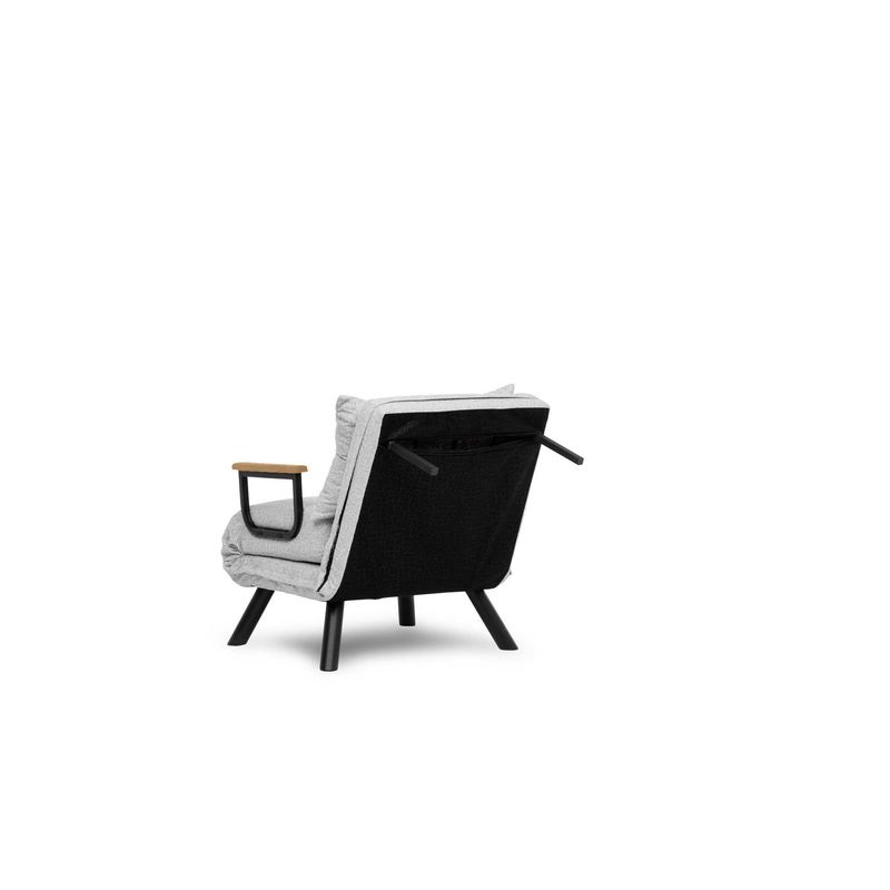 Casa si Gradina - Mobilier - Canapele si coltare - Canapele - Canapea extensibila, Hanah Home, stofa teddy, gri, 175x60 cm - Infinity.ro