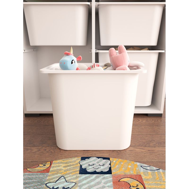 Casa si Gradina - Mobilier - Organizare si depozitare - Cutii depozitare - Dulap multifunctional, Hanah Home, pal melaminat, alb, 90x30x84 cm - Infinity.ro
