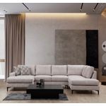 Casa si Gradina - Mobilier - Canapele si coltare - Coltare - Coltar, Hanah Home, lemn de fag si pal, bej, 155x314x200 cm - Infinity.ro