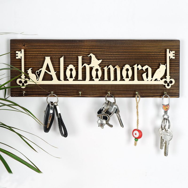 Casa si Gradina - Mobilier - Organizare si depozitare - Cuiere - Suport chei, Wallxpert, lemn masiv, multicolor, 40x14x3 cm, 797EVL2201 - Infinity.ro