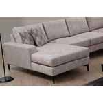 Casa si Gradina - Mobilier - Canapele si coltare - Coltare - Coltar, Hanah Home, lemn de fag si pal, bej, 155x314x200 cm - Infinity.ro
