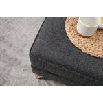 Casa si Gradina - Mobilier - Canapele si coltare - Coltare - Coltar, Atelier Del Sofa, lemn de fag, antracit si auriu, 258x181x83 cm, 825BLC2805 - Infinity.ro