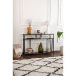 Casa si Gradina - Mobilier - Comode si corpuri - Console - Consola, Hanah Home, pal melaminat, negru, 110x30x78 cm - Infinity.ro