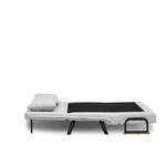 Casa si Gradina - Mobilier - Canapele si coltare - Canapele - Canapea extensibila 2 locuri, Hanah Home, stofa teddy, gri - Infinity.ro