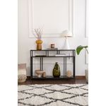 Casa si Gradina - Mobilier - Comode si corpuri - Console - Consola, Hanah Home, pal melaminat, negru, 110x30x78 cm - Infinity.ro