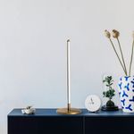 Casa si Gradina - Corpuri si surse de iluminat - Veioze si lampi - Veioze - Veioza, Opviq, metal, auriu, 18x51 cm - Infinity.ro