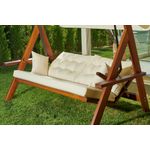Casa si Gradina - Gradina si terasa - Balansoare si hamace - Balansoare - Balansoar de gradina, Hanah Home, lemn de pin, natural bej, 236x190x175 cm - Infinity.ro