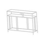 Casa si Gradina - Mobilier - Comode si corpuri - Console - Consola, Hanah Home, pal melaminat, negru, 110x30x78 cm - Infinity.ro