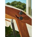 Casa si Gradina - Gradina si terasa - Balansoare si hamace - Balansoare - Balansoar de gradina, Hanah Home, lemn de pin, natural bej, 236x190x175 cm - Infinity.ro