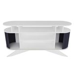 Casa si Gradina - Mobilier - Comode si corpuri - Console - Consola, Hanah Home, pal melaminat, alb si antracit, 150x43x75 cm - Infinity.ro