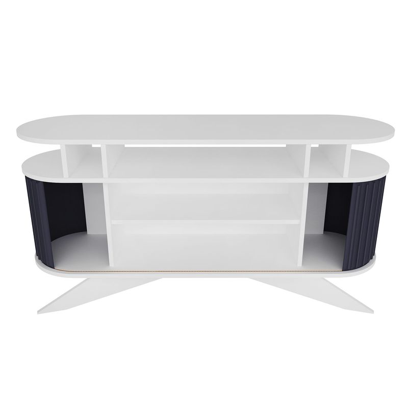 Casa si Gradina - Mobilier - Comode si corpuri - Console - Consola, Hanah Home, pal melaminat, alb si antracit, 150x43x75 cm - Infinity.ro