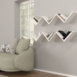 Casa si Gradina - Mobilier - Biblioteci si rafturi - Rafturi - Raft de perete, Hanah Home, pal melaminat, alb, 129x50x22 cm - Infinity.ro