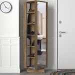 Casa si Gradina - Mobilier - Organizare si depozitare - Cuiere - Cuier, Hanah Home, panou aglomerat melaminat, nuc, 44.8x44.8x180 cm - Infinity.ro