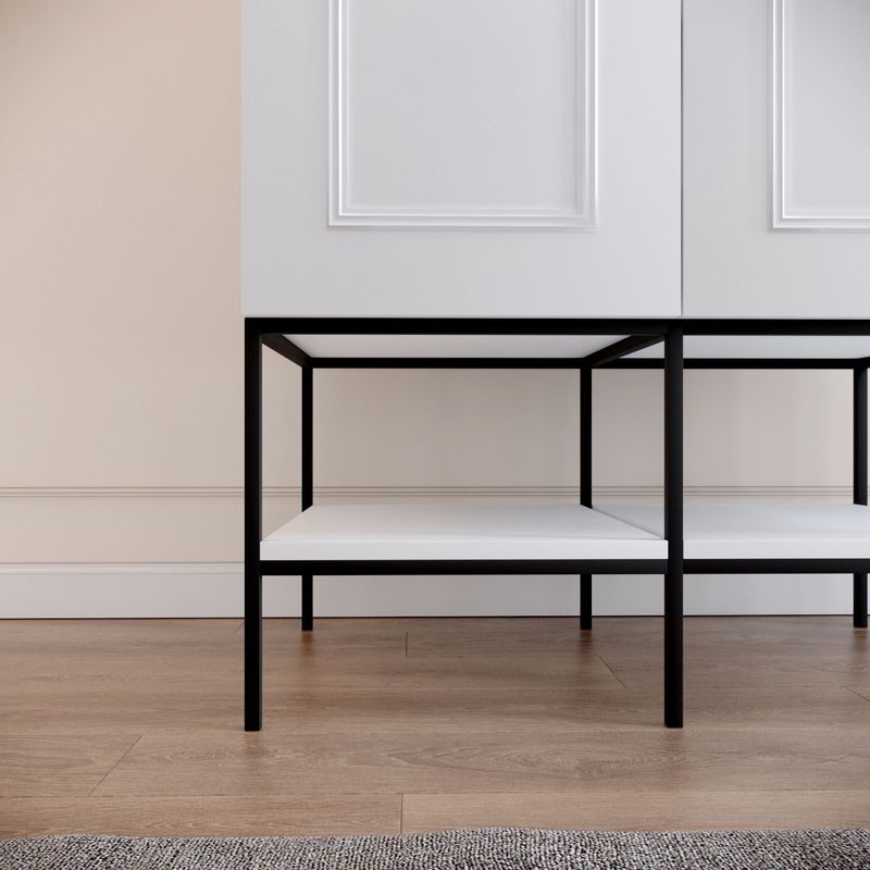 Casa si Gradina - Mobilier - Dulapuri si sifoniere - Sifoniere - Sifonier, Hanah Home, pal melaminat, alb, 126x50x200 cm - Infinity.ro