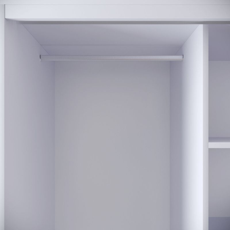 Casa si Gradina - Mobilier - Dulapuri si sifoniere - Sifoniere - Sifonier, Hanah Home, pal melaminat, alb, 126x50x200 cm - Infinity.ro