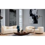 Casa si Gradina - Mobilier - Canapele si coltare - Canapele - Canapea 3 locuri, Hanah Home, lemn fag si pal, crem, 236x91x76 cm - Infinity.ro