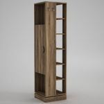 Casa si Gradina - Mobilier - Organizare si depozitare - Cuiere - Cuier, Hanah Home, panou aglomerat melaminat, nuc, 44.8x44.8x180 cm - Infinity.ro
