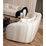 Casa si Gradina - Mobilier - Canapele si coltare - Canapele - Canapea 3 locuri, Hanah Home, lemn fag si pal, crem, 236x91x76 cm - Infinity.ro