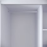 Casa si Gradina - Mobilier - Dulapuri si sifoniere - Sifoniere - Sifonier, Hanah Home, pal melaminat, alb negru auriu, 84x50x200 cm - Infinity.ro