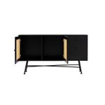 Casa si Gradina - Mobilier - Comode si corpuri - Console - Consola, Hanah Home, pal melaminat, negru, 160x40x90 cm - Infinity.ro