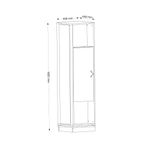 Casa si Gradina - Mobilier - Organizare si depozitare - Cuiere - Cuier, Hanah Home, panou aglomerat melaminat, nuc, 44.8x44.8x180 cm - Infinity.ro