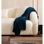 Casa si Gradina - Mobilier - Canapele si coltare - Canapele - Canapea 3 locuri, Hanah Home, lemn fag si pal, crem, 236x91x76 cm - Infinity.ro