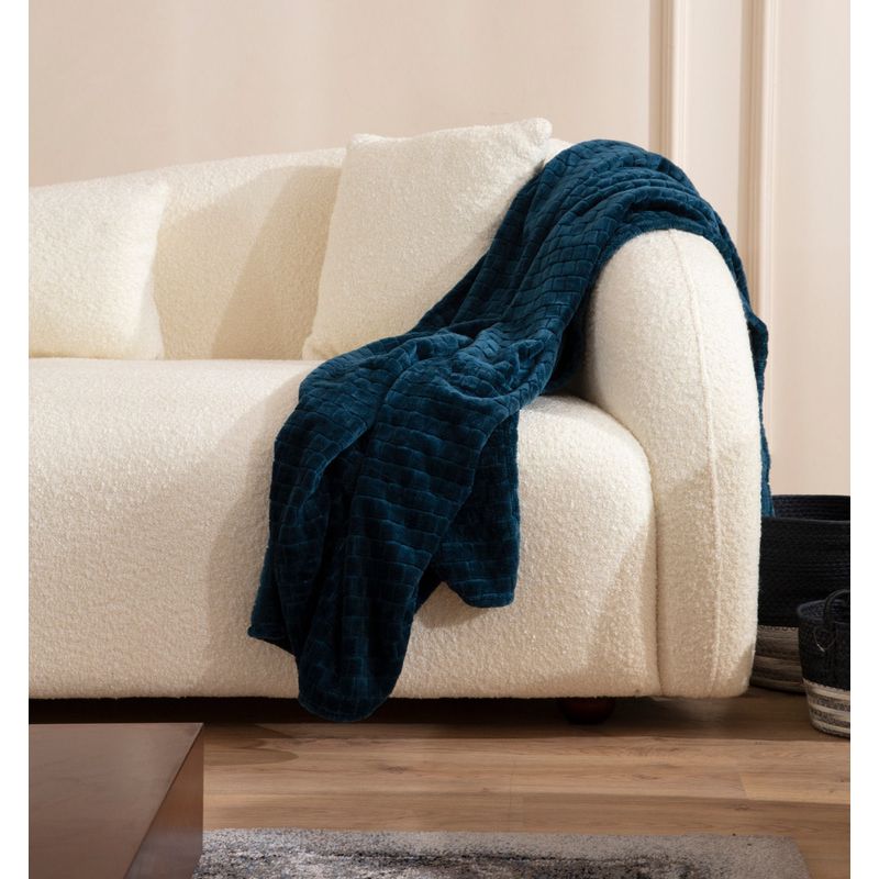 Casa si Gradina - Mobilier - Canapele si coltare - Canapele - Canapea 3 locuri, Hanah Home, lemn fag si pal, crem, 236x91x76 cm - Infinity.ro