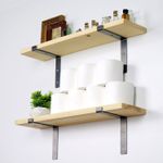 Casa si Gradina - Mobilier - Biblioteci si rafturi - Etajere - Etajera de perete, Hanah Home, lemn de molid, negru si nuc, 60x16x14 cm, 792EVL2802 - Infinity.ro