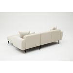 Casa si Gradina - Mobilier - Canapele si coltare - Coltare - Coltar, Atelier Del Sofa, lemn de fag, crem, 252x82x77 cm - Infinity.ro