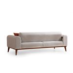 Casa si Gradina - Mobilier - Canapele si coltare - Canapele - Canapea extensibila, Atelier Del Sofa, lemn de fag, crem, 222x90x80 cm - Infinity.ro
