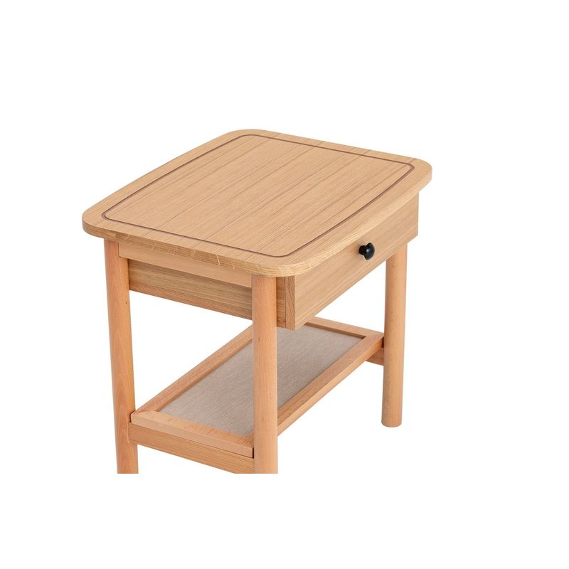 Casa si Gradina - Mobilier - Comode si corpuri - Noptiere - Noptiera, Hanah Home, mdf, natural lemn, 55x45x55 cm - Infinity.ro