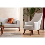 Casa si Gradina - Mobilier - Canapele si coltare - Canapele - Canapea extensibila, Atelier Del Sofa, lemn de fag, crem, 222x90x80 cm - Infinity.ro