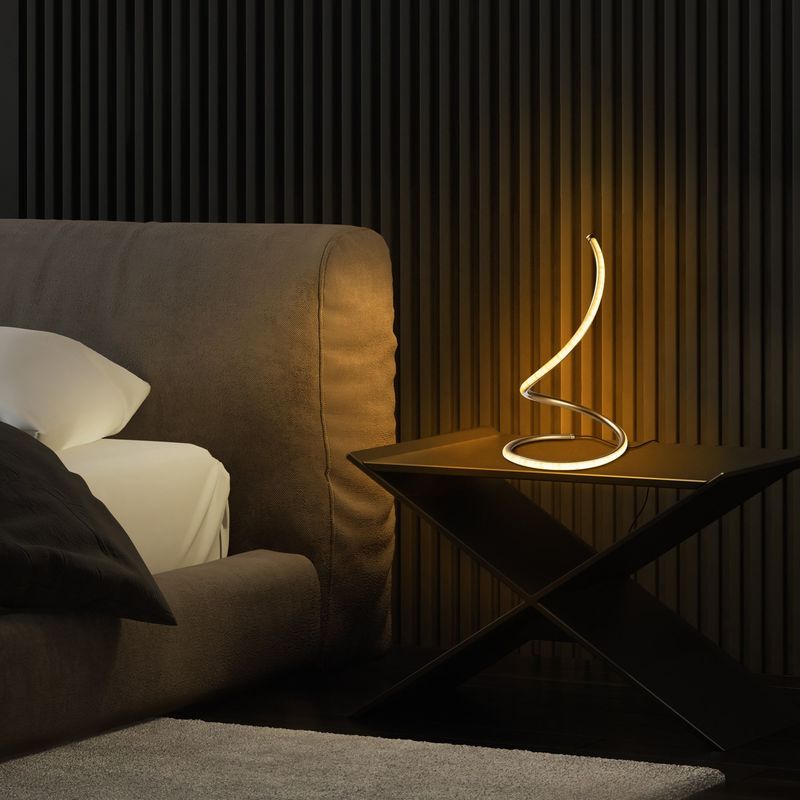 Casa si Gradina - Corpuri si surse de iluminat - Veioze si lampi - Veioze - Veioza, Opviq, metal, auriu, 25x40 cm - Infinity.ro