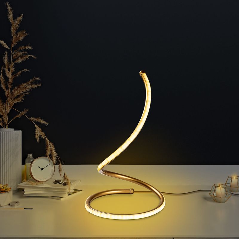 Casa si Gradina - Corpuri si surse de iluminat - Veioze si lampi - Veioze - Veioza, Opviq, metal, auriu, 25x40 cm - Infinity.ro