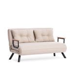 Casa si Gradina - Mobilier - Canapele si coltare - Canapele - Canapea extensibila, Atelier Del Sofa, metal, stofa in, crem, 175x133 cm - Infinity.ro