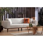 Casa si Gradina - Mobilier - Canapele si coltare - Canapele - Canapea extensibila, Atelier Del Sofa, lemn de fag, crem, 222x90x80 cm - Infinity.ro