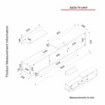 Casa si Gradina - Mobilier - Comode si corpuri - Comode - Comoda tv, Hanah Home, pal melaminat, alb si nuc, 180x45x29.6 cm - Infinity.ro