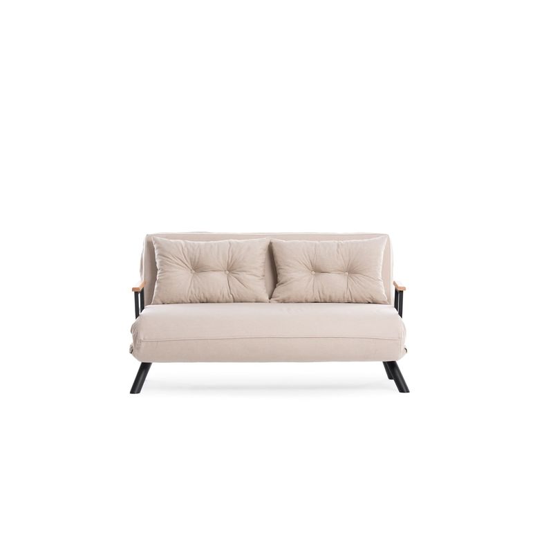 Casa si Gradina - Mobilier - Canapele si coltare - Canapele - Canapea extensibila, Atelier Del Sofa, metal, stofa in, crem, 175x133 cm - Infinity.ro