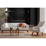 Casa si Gradina - Mobilier - Canapele si coltare - Canapele - Canapea extensibila, Atelier Del Sofa, lemn de fag, crem, 222x90x80 cm - Infinity.ro