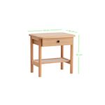 Casa si Gradina - Mobilier - Comode si corpuri - Noptiere - Noptiera, Hanah Home, mdf, natural lemn, 55x45x55 cm - Infinity.ro