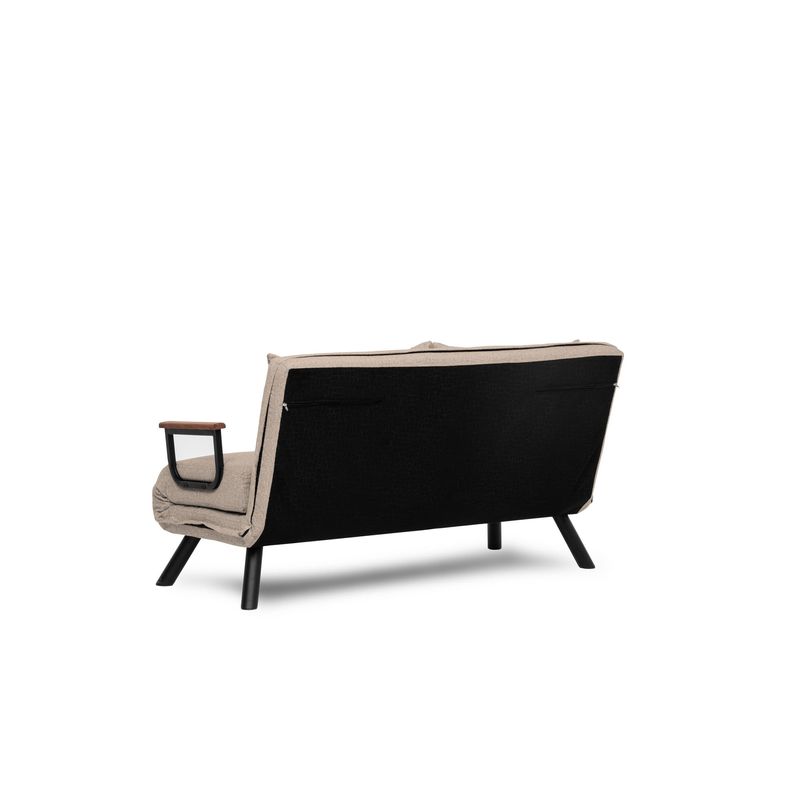 Casa si Gradina - Mobilier - Canapele si coltare - Canapele - Canapea extensibila, Atelier Del Sofa, metal, stofa in, crem, 175x133 cm - Infinity.ro