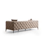 Casa si Gradina - Mobilier - Canapele si coltare - Canapele - Canapea 3 locuri, Hanah Home, poliester, ecru, 237x90x70 cm - Infinity.ro