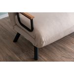 Casa si Gradina - Mobilier - Canapele si coltare - Canapele - Canapea extensibila, Atelier Del Sofa, metal, stofa in, crem, 175x133 cm - Infinity.ro
