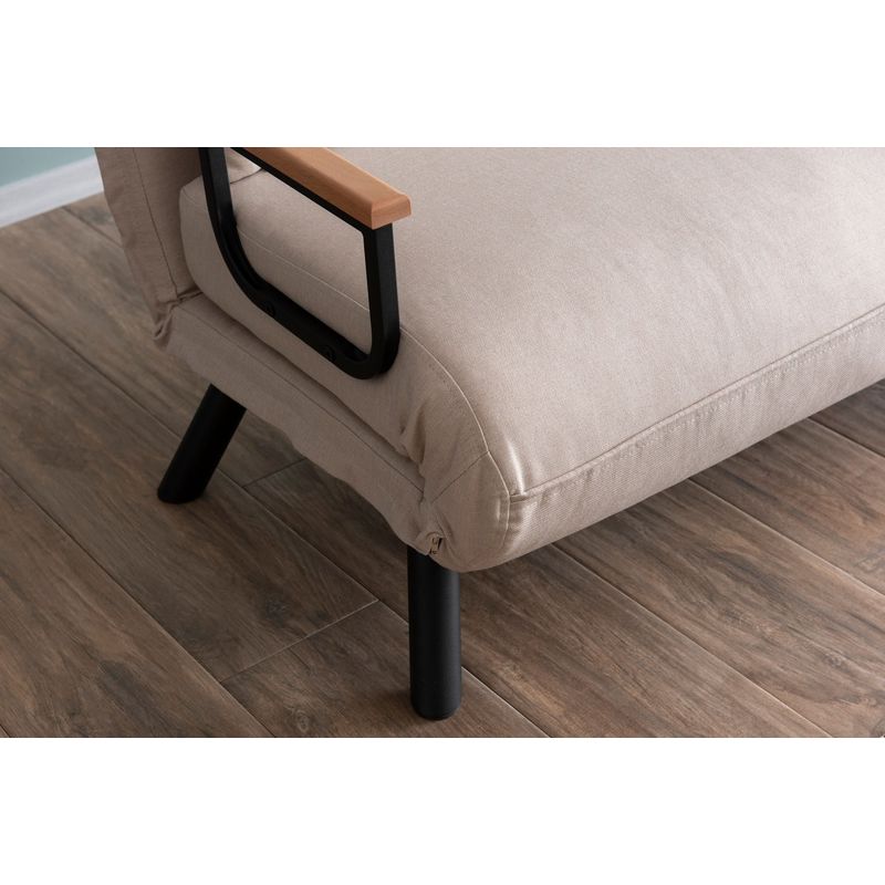 Casa si Gradina - Mobilier - Canapele si coltare - Canapele - Canapea extensibila, Atelier Del Sofa, metal, stofa in, crem, 175x133 cm - Infinity.ro
