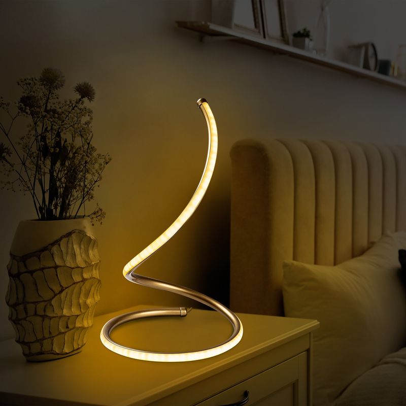 Casa si Gradina - Corpuri si surse de iluminat - Veioze si lampi - Veioze - Veioza, Opviq, metal, auriu, 25x40 cm - Infinity.ro