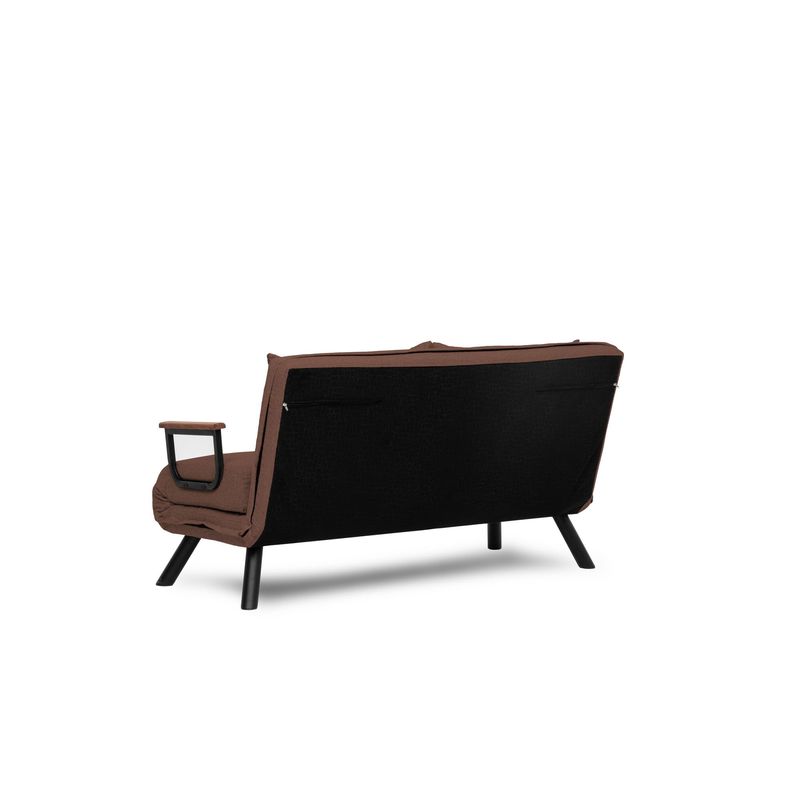 Casa si Gradina - Mobilier - Canapele si coltare - Canapele - Canapea extensibila, Hanah Home, stofa in, maro deschis, 175x133 cm - Infinity.ro