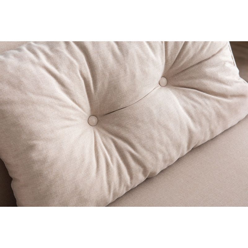 Casa si Gradina - Mobilier - Canapele si coltare - Canapele - Canapea extensibila, Atelier Del Sofa, metal, stofa in, crem, 175x133 cm - Infinity.ro