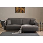 Casa si Gradina - Mobilier - Canapele si coltare - Coltare - Coltar extensibil, Atelier Del Sofa, 100% poliester, antracit, 246x160x85 cm - Infinity.ro