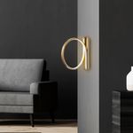 Casa si Gradina - Corpuri si surse de iluminat - Plafoniere, aplice si spoturi - Aplica, Opviq, metal, auriu, 30x50 cm, led 12w - Infinity.ro