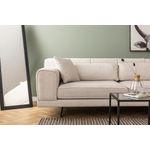 Casa si Gradina - Mobilier - Canapele si coltare - Coltare - Coltar, Hanah Home, lemn fag si pal, bej, 308x198x100 cm - Infinity.ro